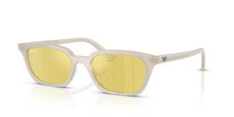 Ray-Ban Zaya RB4456 68086D 50 Cloudy Warm White / Yellow Mirror Flash Gold