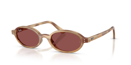Ray-Ban 0RB447268567551 Cream Havana/ Dark Violet