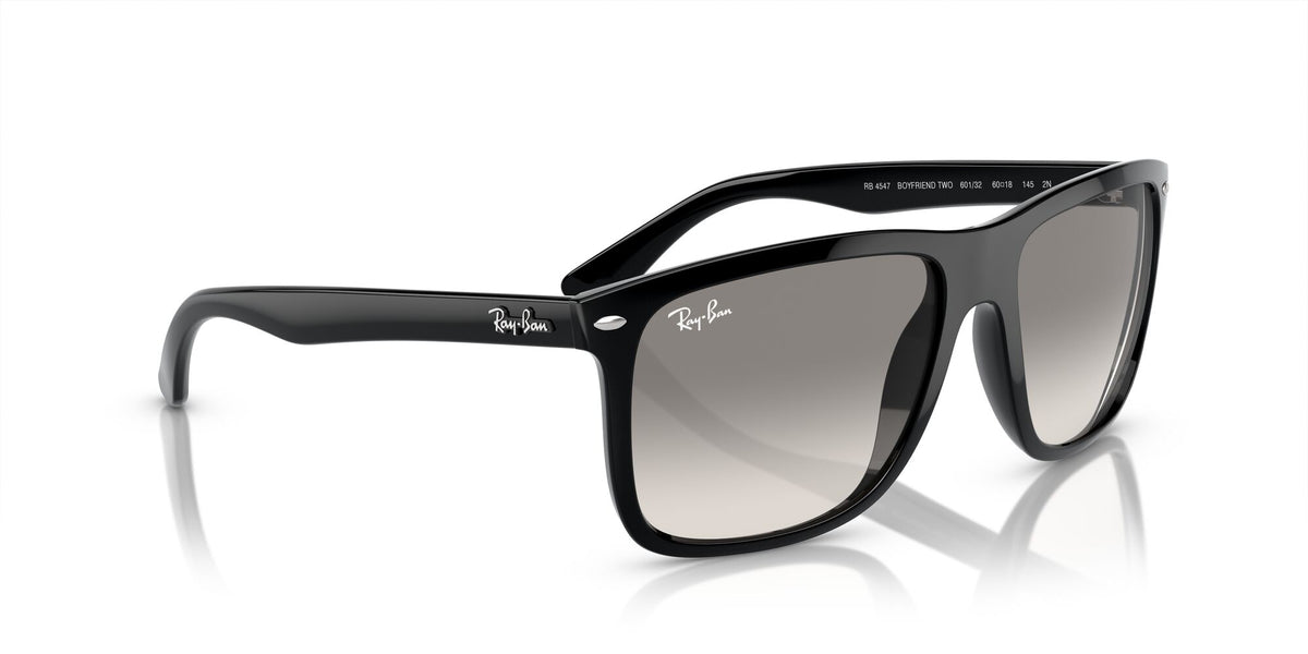 Ray-Ban Boyfriend Two 0RB4547 601/32 57 Black/ Light Grey 57 / Crystal / Injected / Injected