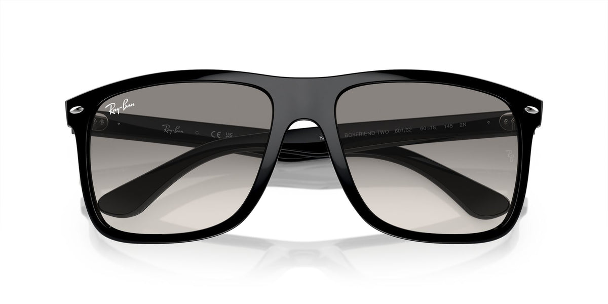 Ray-Ban Boyfriend Two 0RB4547 601/32 57 Black/ Light Grey 57 / Crystal / Injected / Injected