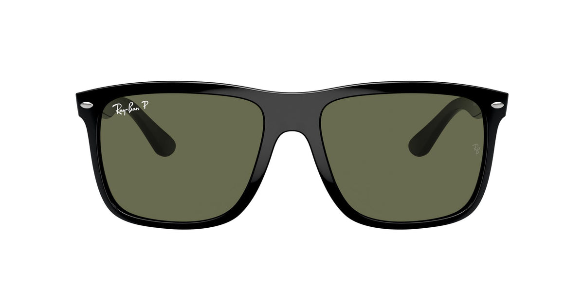 Ray-Ban Boyfriend Two 0RB4547 601/58 57 Black/ Green 57 / Crystal / Injected / Injected