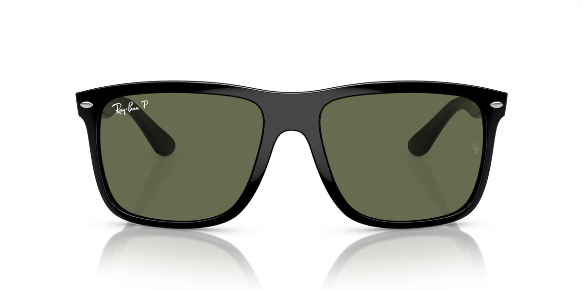 Ray-Ban Boyfriend Two 0RB4547 601/58 57 Black/ Green 57 / Crystal / Injected / Injected