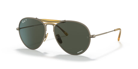 RB 8063 Ray-Ban  Antique Gold / Polarised Dark Green Classic 55 55 / Crystal / Titanium / Titanium