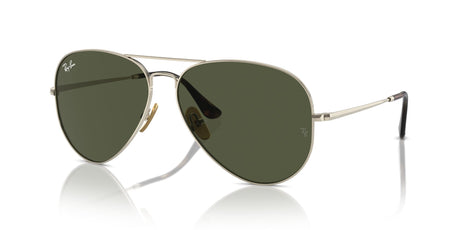 Ray-Ban Aviator Titanium 0RB8089 926531 62 Gold/ Green