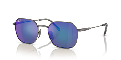 Ray-Ban Jim Titanium 0RB8094 165/4L 53 Gunmetal/ Blue/Grey 53 / Crystal / Titanium / Titanium