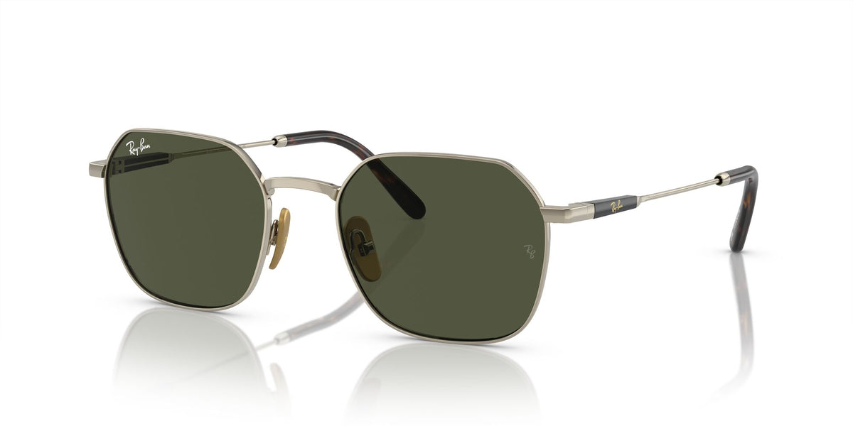 Ray-Ban Jim Titanium 0RB8094 926531 53 Gold/ Green 53 / Crystal / Titanium / Titanium