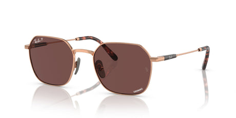 Ray-Ban Jim Titanium 0RB8094 9266AF 53 Light Brown/ Dark Violet 53 / Crystal / Titanium / Titanium