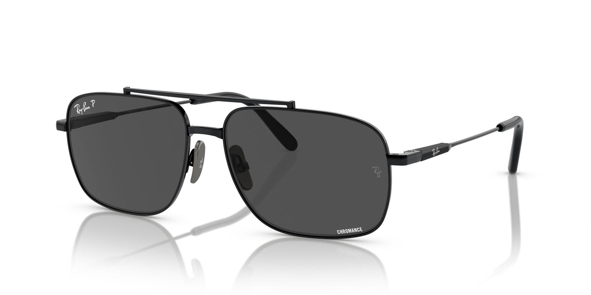 Ray-Ban Michael Titanium 0RB8096 9267K8 59 Black/ Dark Grey 59 / Crystal / Titanium / Titanium
