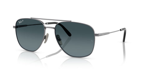 Ray-Ban William Titanium 0RB8097 165/S3 59 Gunmetal/ Blue Gradient