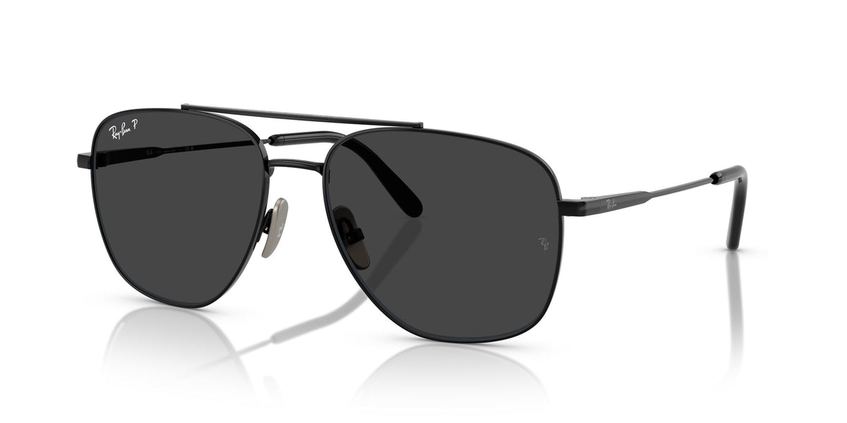Ray-Ban William Titanium 0RB8097 926748 59 Black/ Polarised Black
