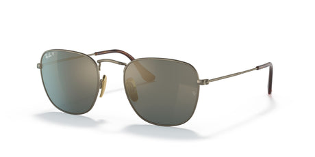 Ray-Ban Frank 0RB8157 9207T0 51 Gold/ Crystal Blue Polarized 51 / Crystal / Titanium / Titanium