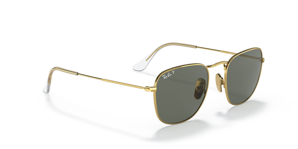 RB 8157 Ray-Ban Frank Gold / Polarised Green Classic G-15 51 51 / Crystal / Titanium / Titanium