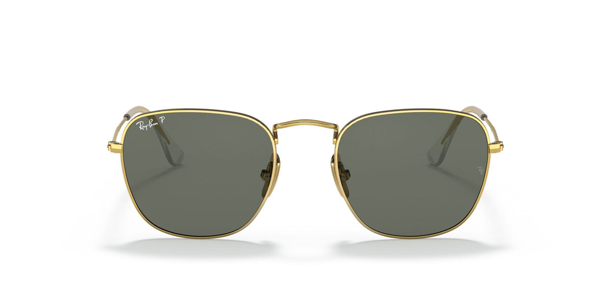 RB 8157 Ray-Ban Frank Gold / Polarised Green Classic G-15 48 48 / Crystal / Titanium / Titanium