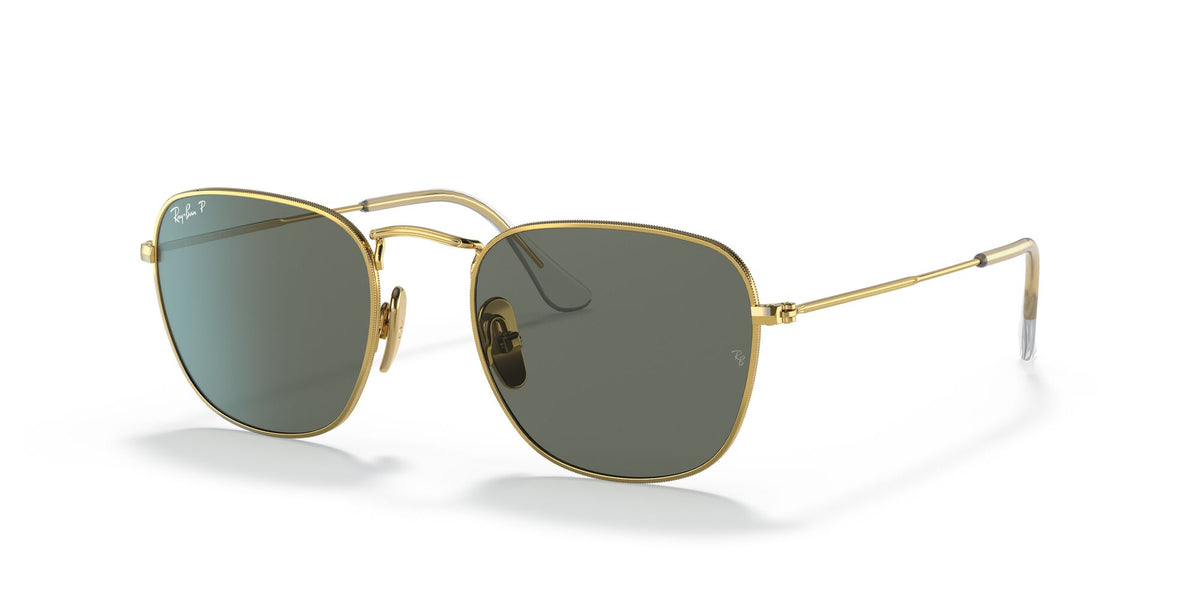 RB 8157 Ray-Ban Frank Gold / Polarised Green Classic G-15 48 48 / Crystal / Titanium / Titanium
