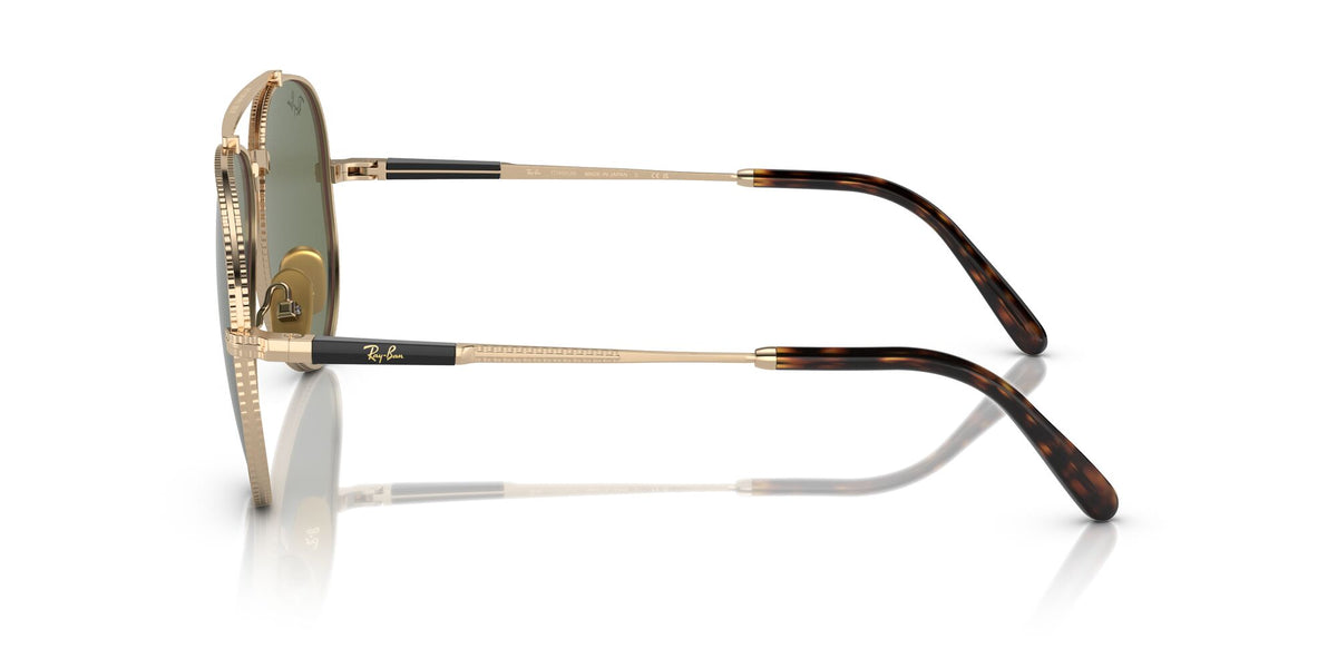 Ray-Ban Aviator Titanium 0RB8225 313852 62 Gold/ Green 62 / Crystal / Titanium / Titanium