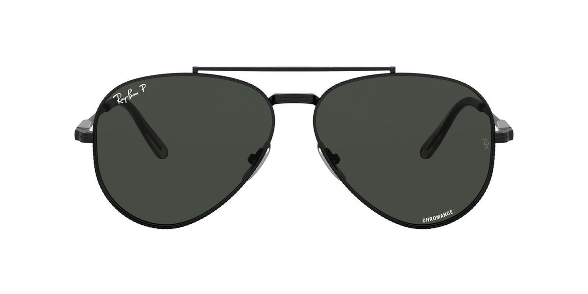 Ray-Ban Aviator Titanium 0RB8225 3141K8 58 Black/ Dark Grey 58 / Crystal / Titanium / Titanium