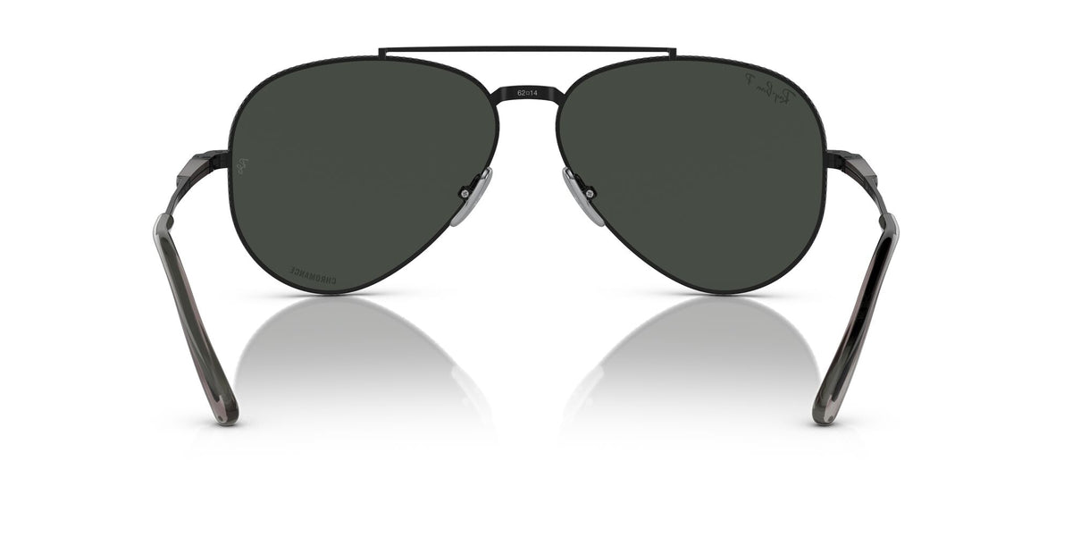 Ray-Ban Aviator Titanium 0RB8225 3141K8 58 Black/ Dark Grey 58 / Crystal / Titanium / Titanium