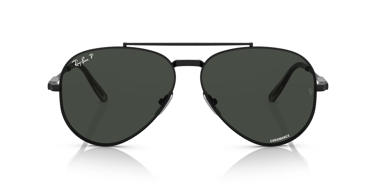Ray-Ban Aviator Titanium 0RB8225 3141K8 58 Black/ Dark Grey 58 / Crystal / Titanium / Titanium