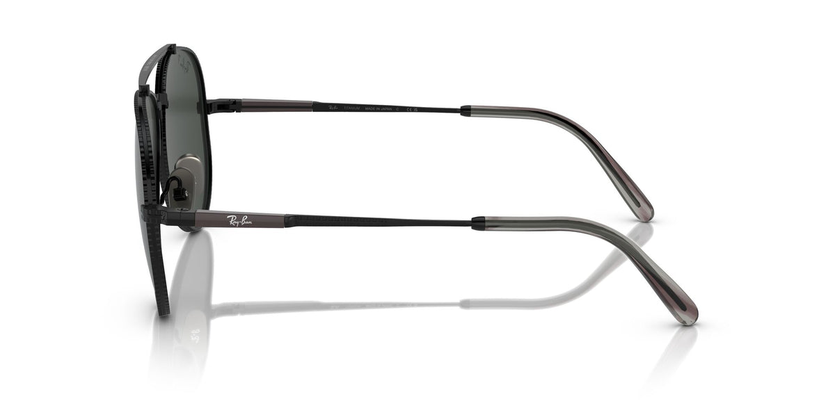 Ray-Ban Aviator Titanium 0RB8225 3141K8 58 Black/ Dark Grey 58 / Crystal / Titanium / Titanium