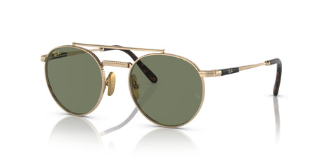 RB 8237 Ray-Ban Round Ii Titanium Gold / Green 50 50 / Crystal / Titanium / Titanium