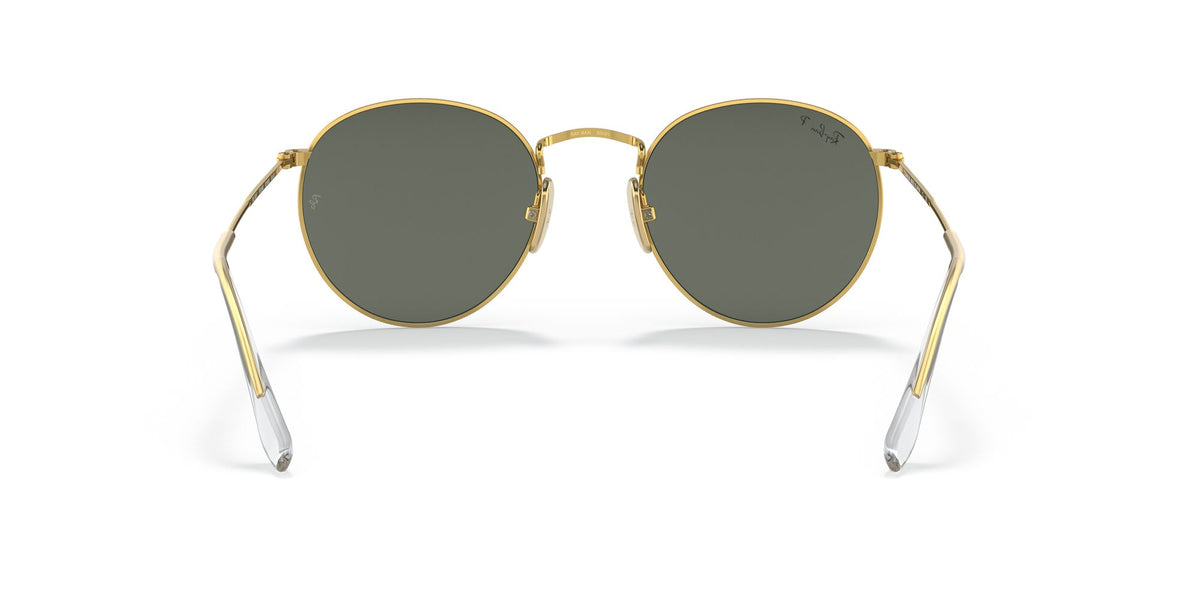 RB 8247 Ray-Ban Round Gold / Polarised Green Classic G-15 47 47 / Crystal / Titanium / Titanium