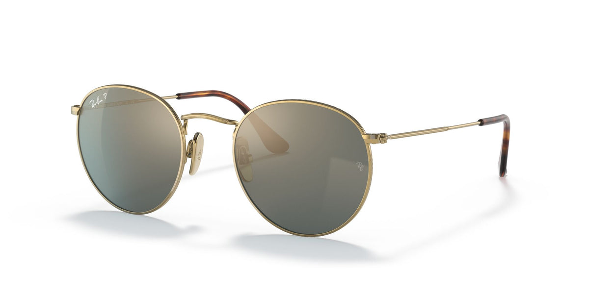 RB 8247 Ray-Ban Round Gold / Blue/Gold 47 47 / Crystal / Titanium / Titanium