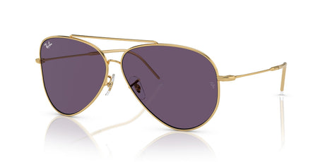 Ray-Ban Aviator Reverse 0RBR0101S 001/1A 59 Gold/ Violet