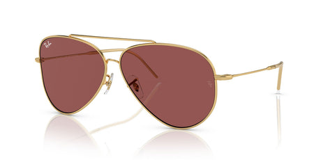 Ray-Ban Aviator Reverse 0RBR0101S 001/69 59 Gold/ Dark Violet