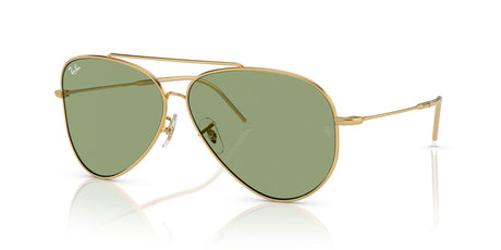Ray-Ban Aviator Reverse 0RBR0101S 001/82 59 Gold/ Green
