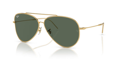 Ray-Ban Aviator Reverse 0RBR0101S 001/VR 59 Gold/ Green 59 / Polyamide Bio / Metal / Metal