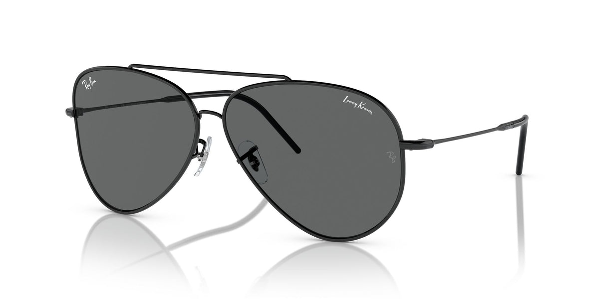 Ray-Ban Aviator Reverse 0RBR0101S 002/GR 62 Black/ Dark Grey