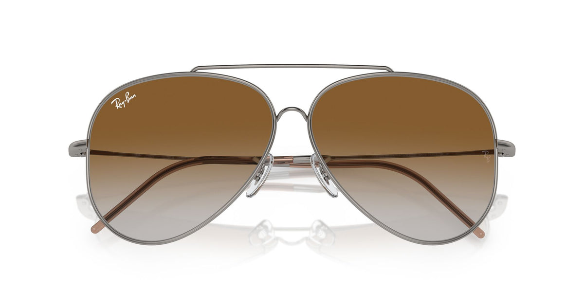 Ray-Ban Aviator Reverse 0RBR0101S 004/CB 59 Gunmetal/ Brown 59 / Polyamide Bio / Metal / Metal