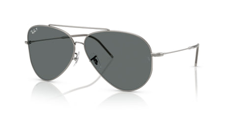 Ray-Ban Aviator Reverse 0RBR0101S 004/81 62 Gunmetal/ Polarised Dark Grey
