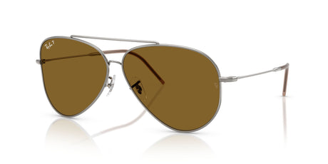 Ray-Ban Aviator Reverse 0RBR0101S 004/83 62 Gunmetal/ Polarised Dark Brown