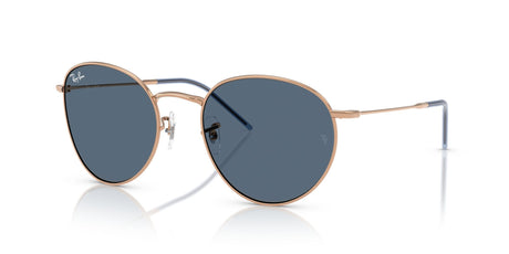 Ray-Ban Round Reverse 0RBR0103S 92023A 55 Rosegold/ Dark Blue