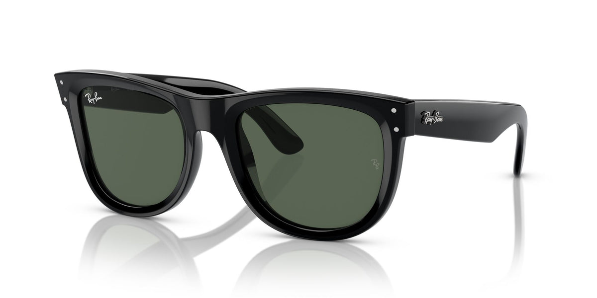 Ray-Ban Wayfarer Reverse 0RBR0502SF 6677VR 53 Black/ Dark Green