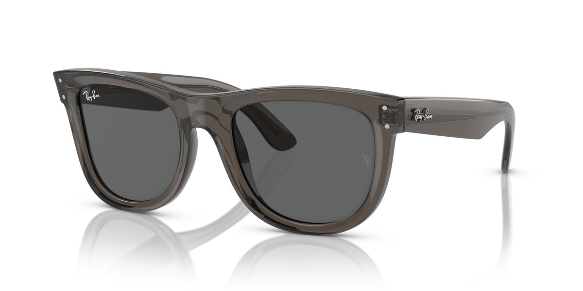 Ray-Ban Wayfarer Reverse 0RBR0502SF 6707GR 53 Transparent Dark Grey/ Dark Grey