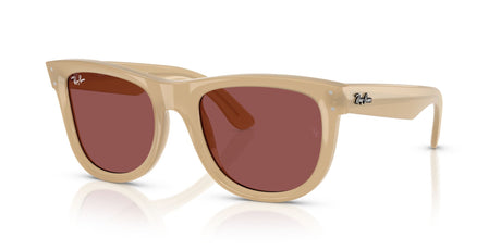 Ray-Ban Wayfarer Reverse 0RBR0502S 678069 50 Opal Beige & Honey/ Dark Violet