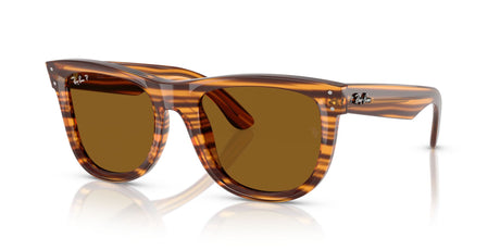Ray-Ban Wayfarer Reverse 0RBR0502S 679183 50 Striped Havana/ Polarised Dark Brown