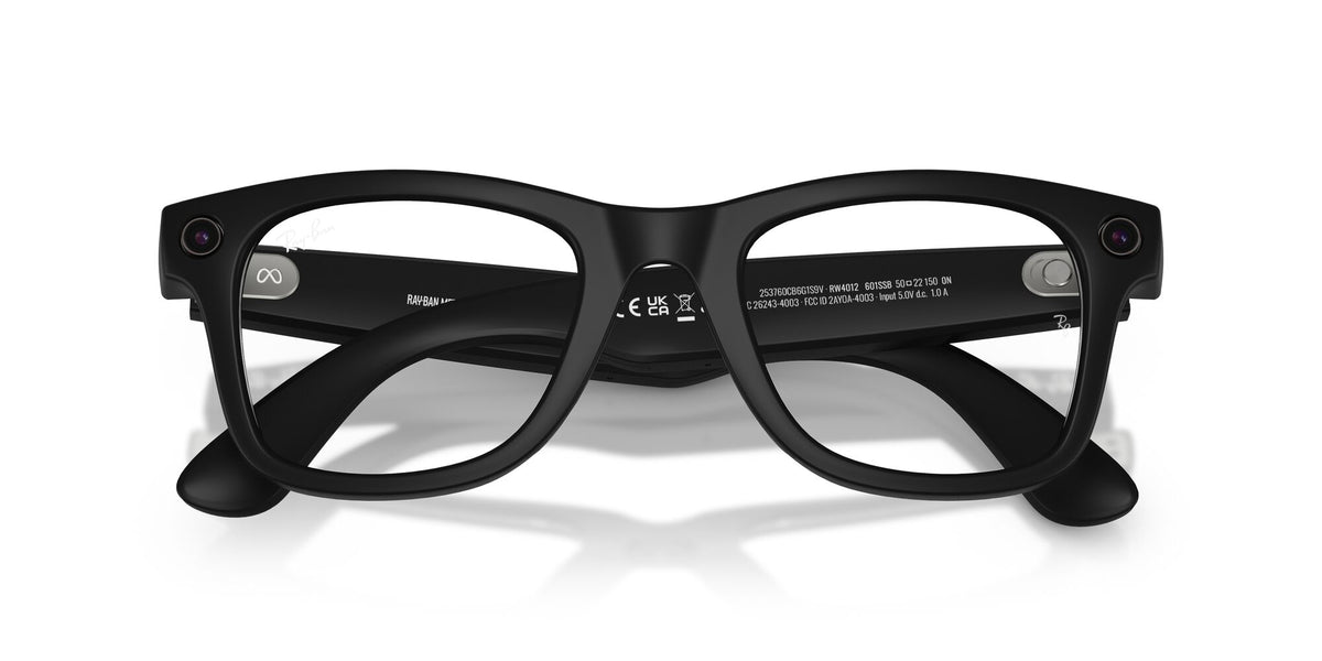 Ray-Ban Meta WAYFARER 0RW4012601SSB50 Black/ Clear