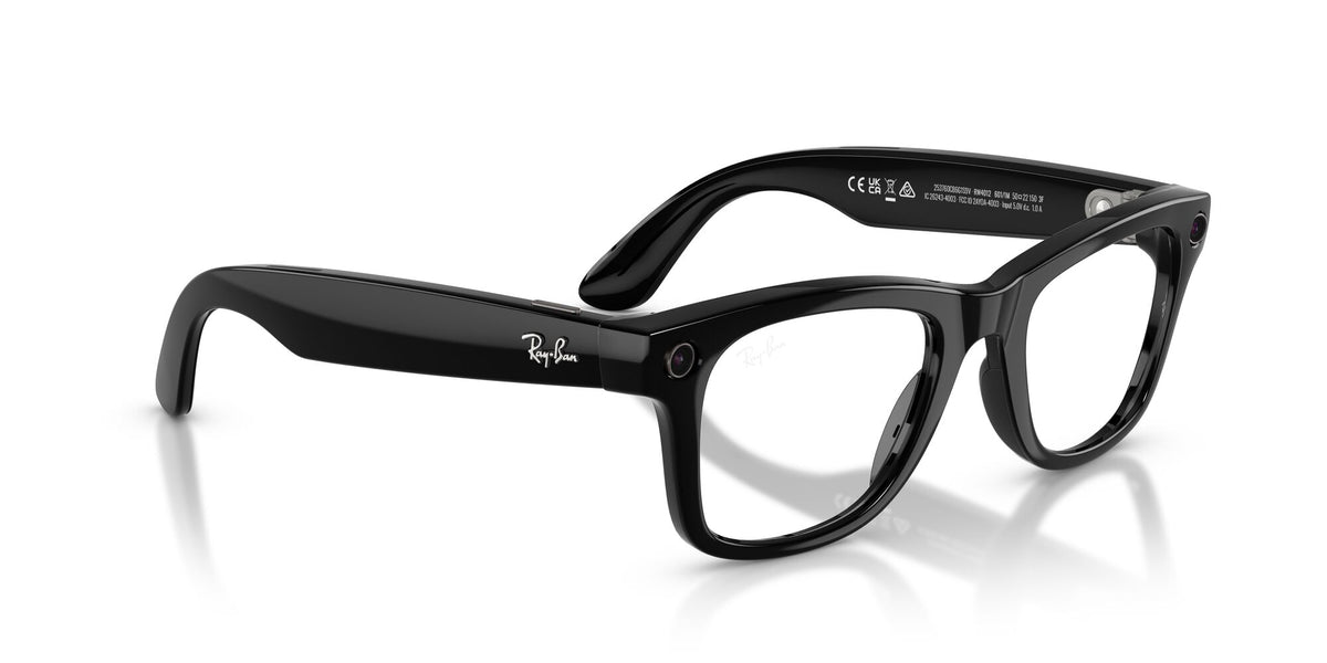 Ray-Ban Meta WAYFARER 0RW4012601/1M53Black/ Clear/Graphite Green