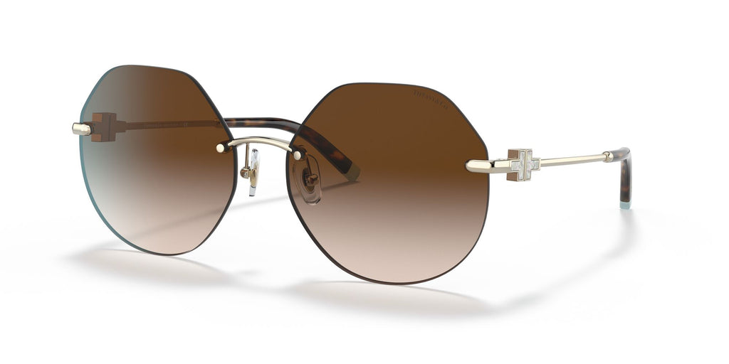 Tiffany 0TF3077 60213B 60 Pale Gold / Brown Gradient