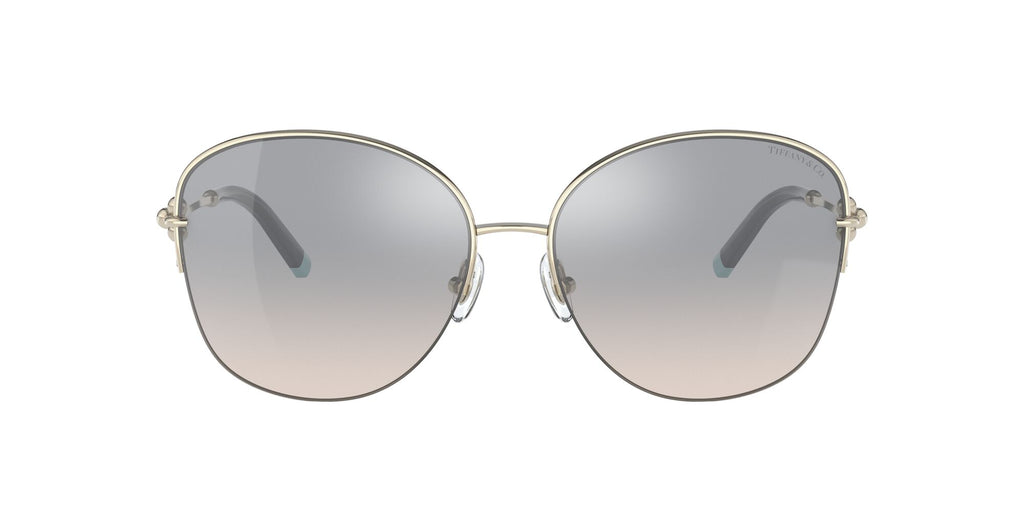 Tiffany 0TF3082 61691U 58 Pale Gold / Gradient Blue Mirror Silver