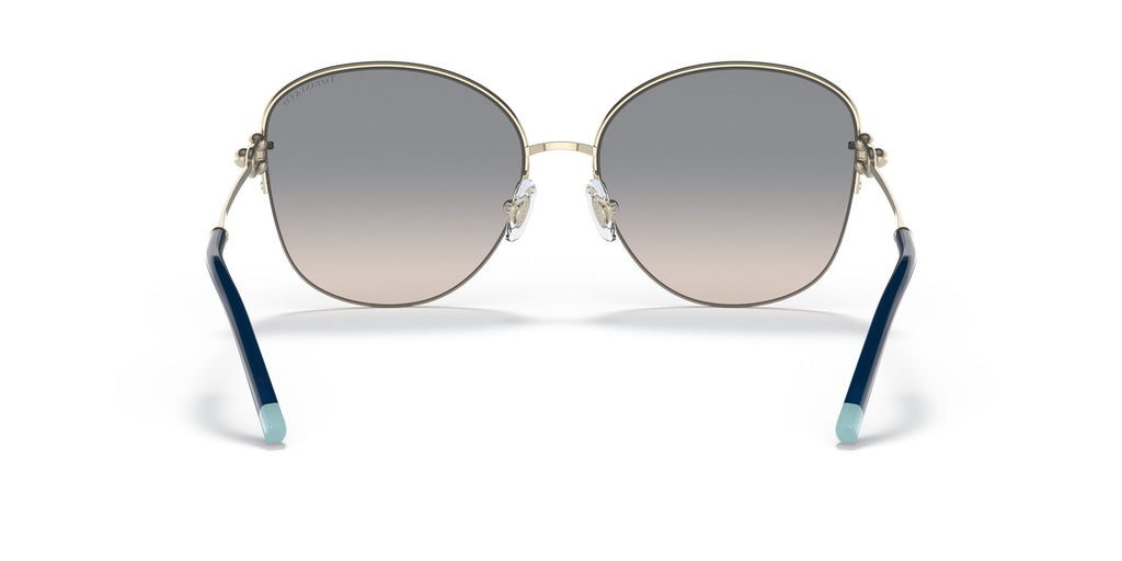 Tiffany 0TF3082 61691U 58 Pale Gold / Gradient Blue Mirror Silver