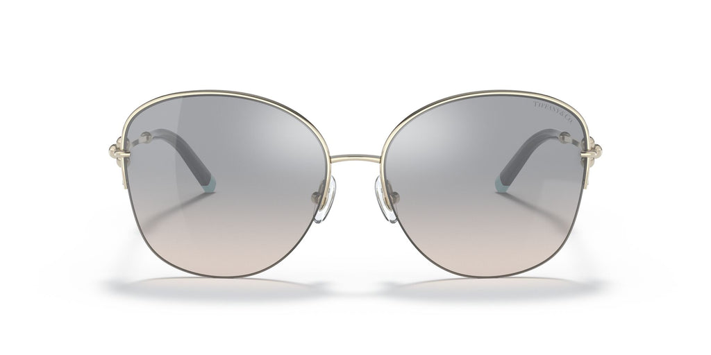 Tiffany 0TF3082 61691U 58 Pale Gold / Gradient Blue Mirror Silver