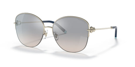 Tiffany 0TF3082 61691U 58 Pale Gold / Gradient Blue Mirror Silver