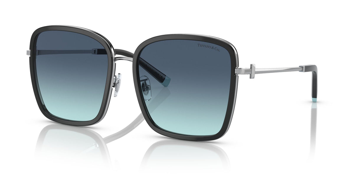 Tiffany 0TF3087D 60019S 59 Black / Azure Gradient Blue