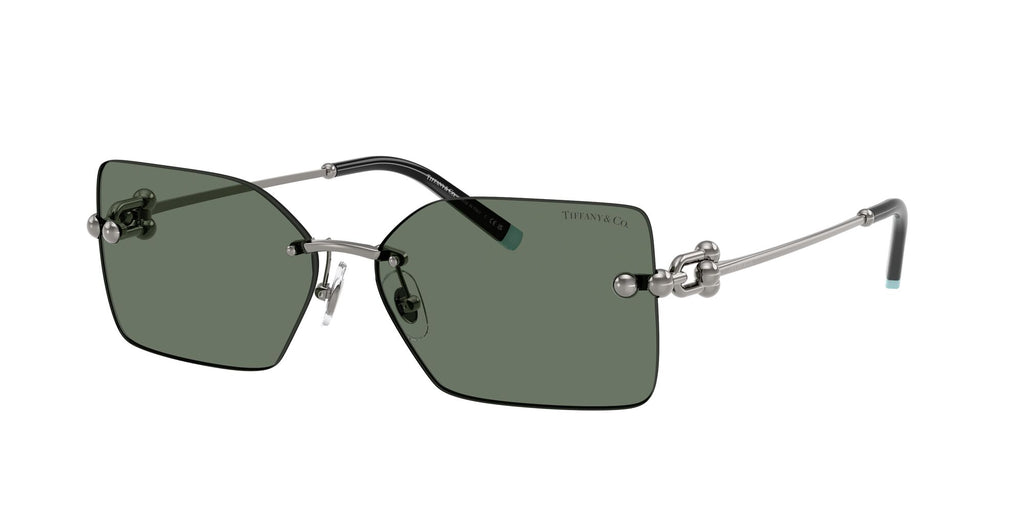 Tiffany 0TF3088 60033H 59 Gunmetal / Dark Green