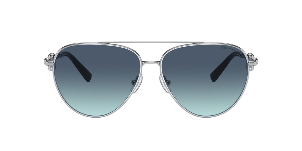 Tiffany 0TF3092 60019S 59 Silver / Azure Gradient Blue