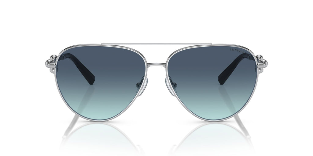Tiffany 0TF3092 60019S 59 Silver / Azure Gradient Blue